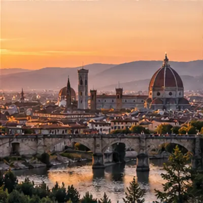 Florence at sunset